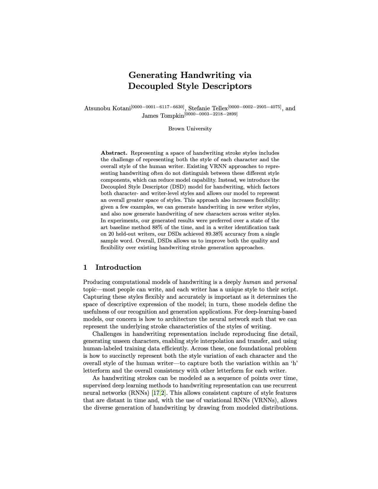 Paper first page